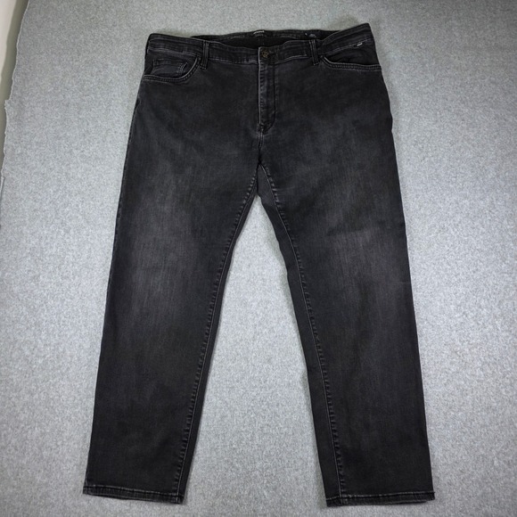 Mavi Zach Straight Leg Jeans Men's Size 44x30 Faded Black Denim Five Pocket - Picture 2 of 12